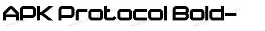 APK Protocol Bold字体转换